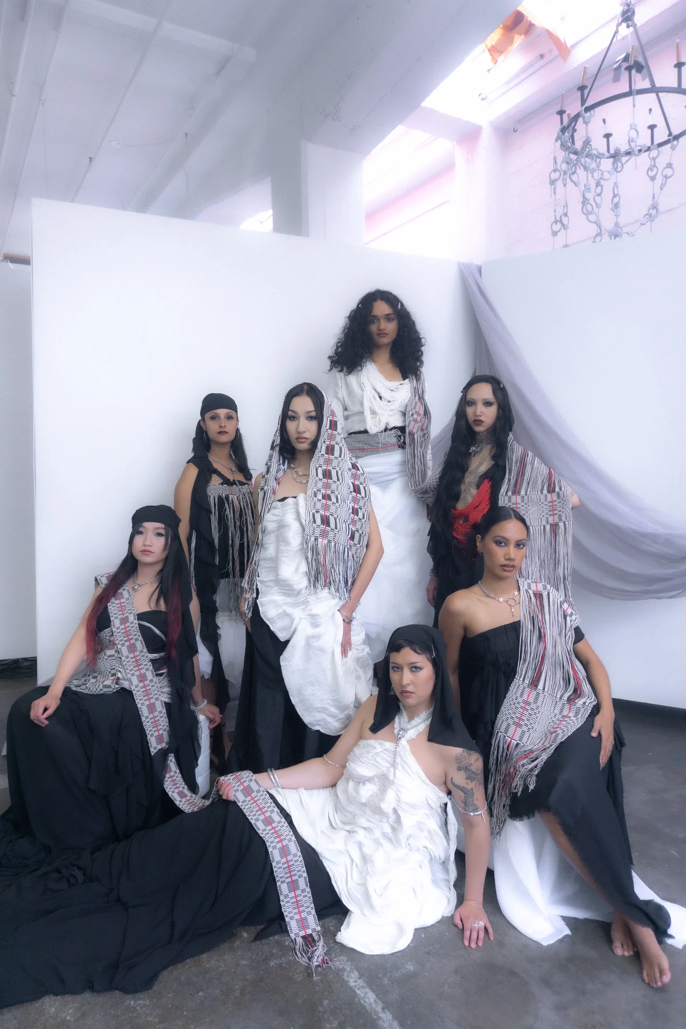 Group portrait of the JH × IZ collection